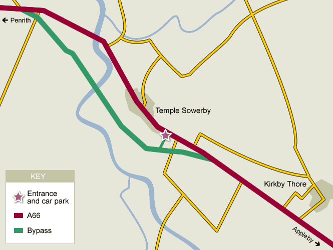 Map of Temple Sowerby Bypass
