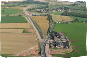 Temple Sowerby Bypass - Temple Sowerby Bypass from the air